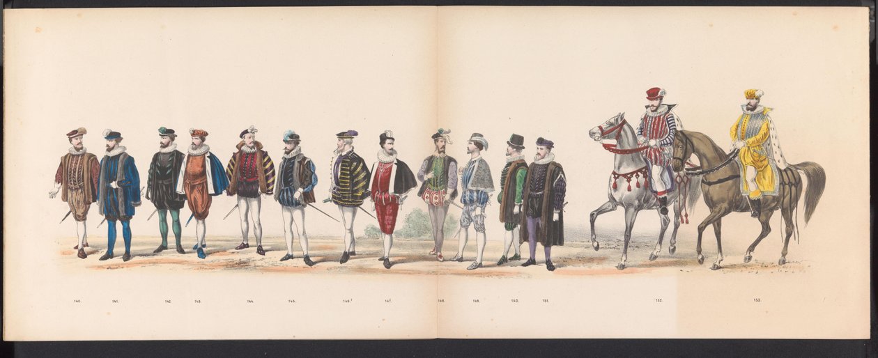 Maskerade der Leidener Studenten, 1870 (Gecostumeerde optogt gehouden door de leden van het Leidsche studentencorps den 7den Junij 1870) von Gerardus Johannes Bos
