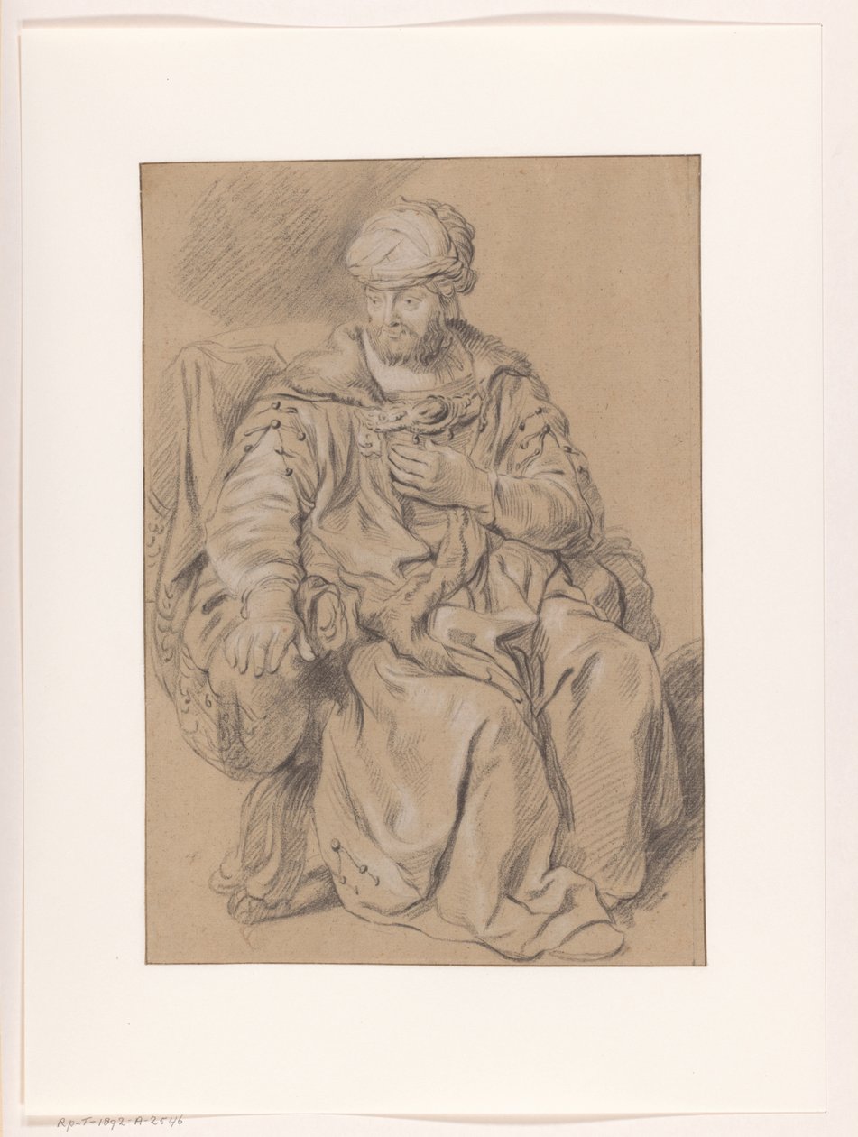 Sitzender orientalischer Mann von Gerbrand van den Eeckhout (copy after)