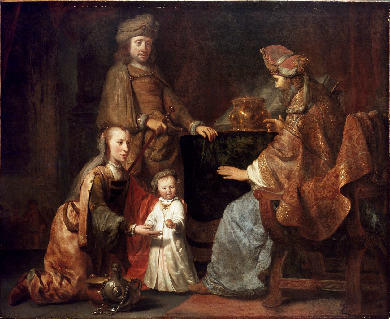 Der kleine Samuel wird von Hannah zu Eli gebracht von Gerbrand van den Eeckhout
