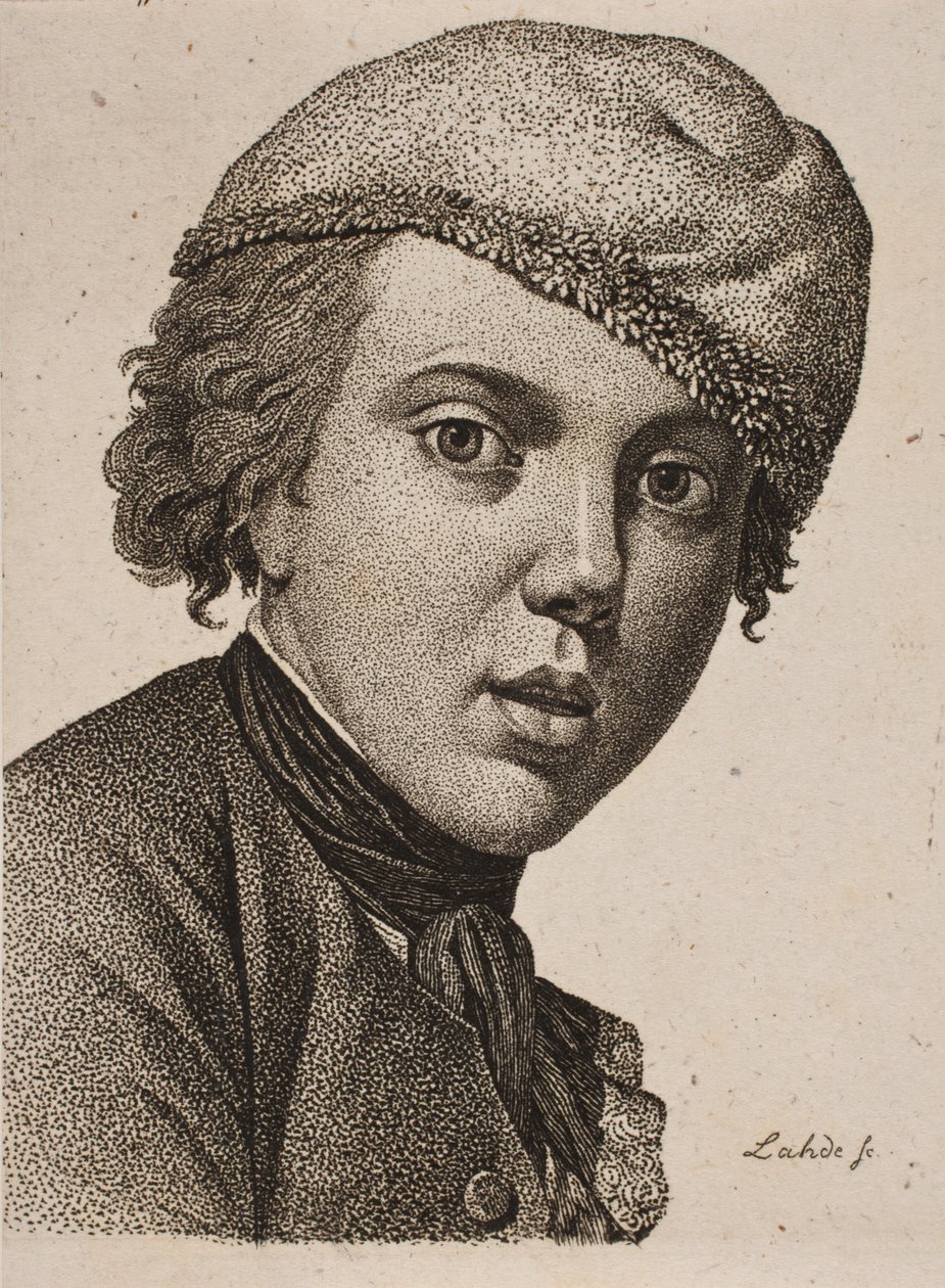 Jens Juel, nach Juels Selbstporträt von 1767 von Gerhard Ludvig Lahde