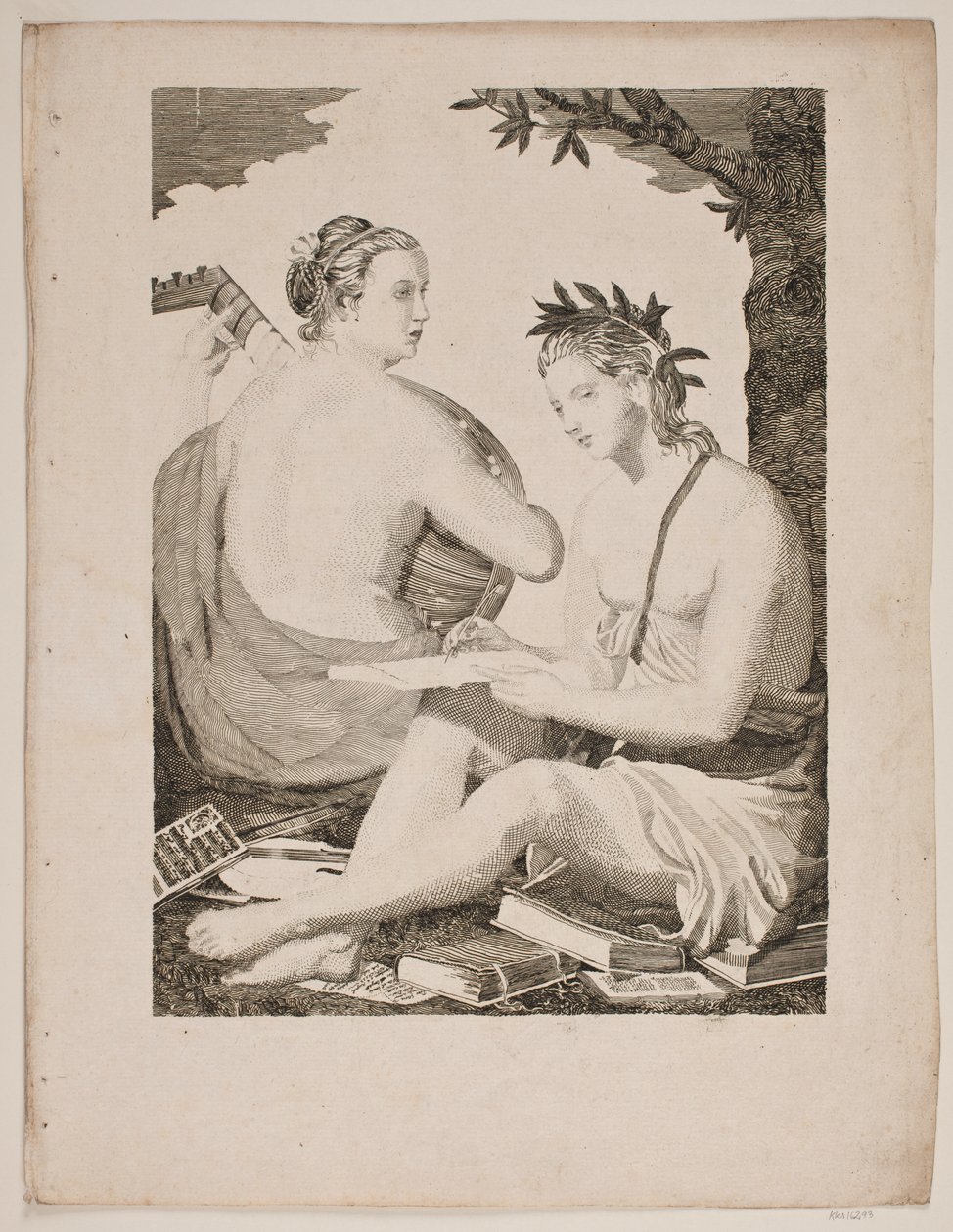 Terpsichore und Kalliope von Gerhard Ludvig Lahde