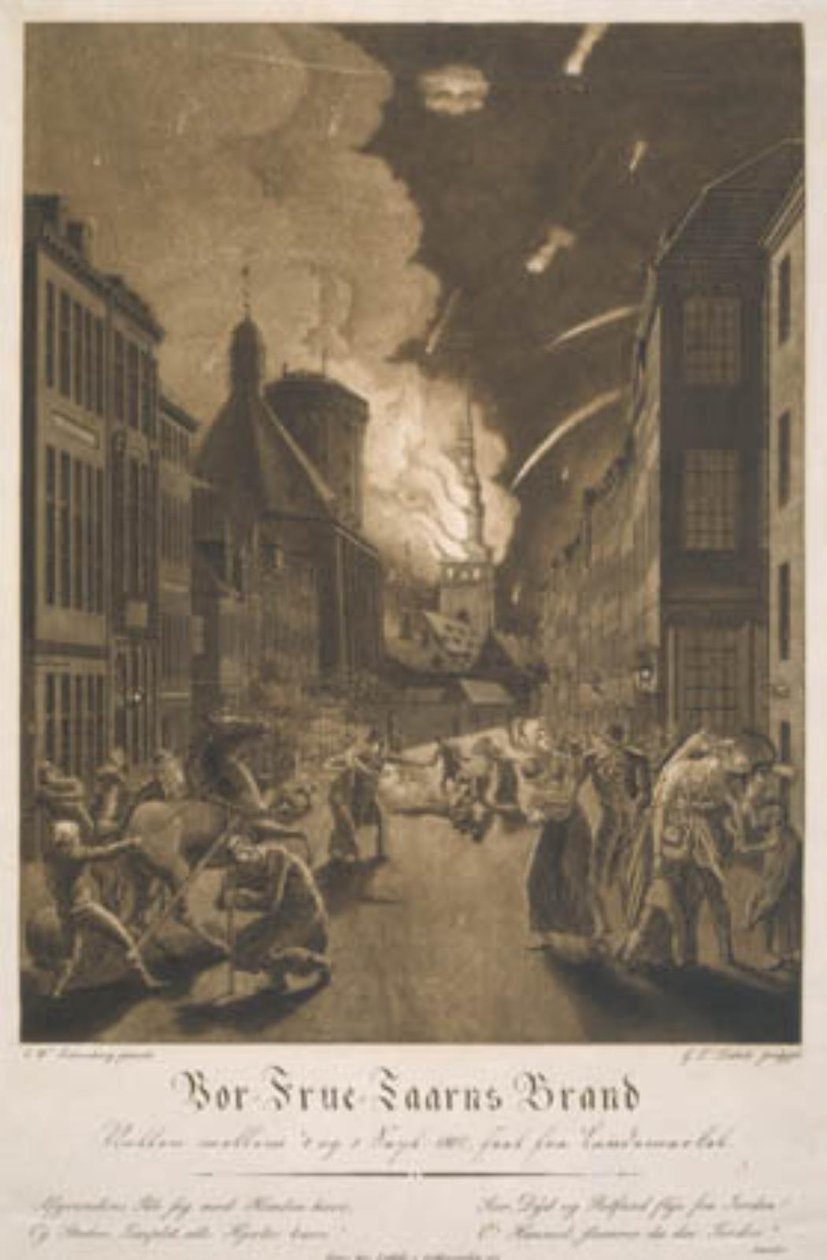 Das Feuer des Turms der Kirche Unserer Lieben Frau von Gerhard Ludvig Lahde