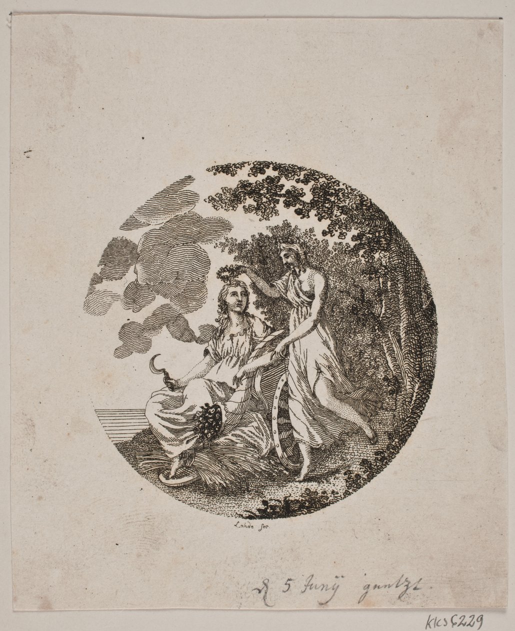 Titelvignette zu Danmarks og Holsteens Flora von Gerhard Ludvig Lahde