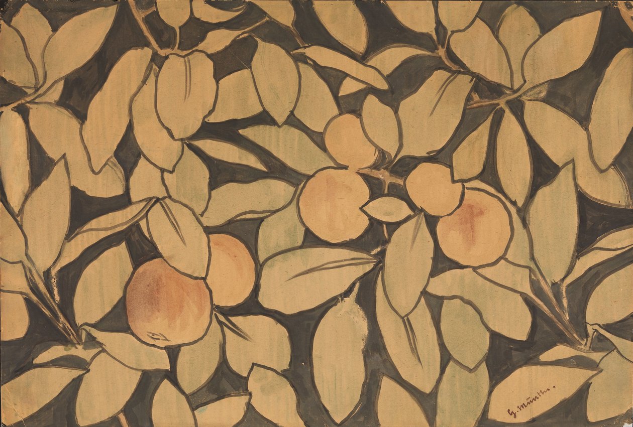 Äpfel auf schwarzem Grund von Gerhard Munthe