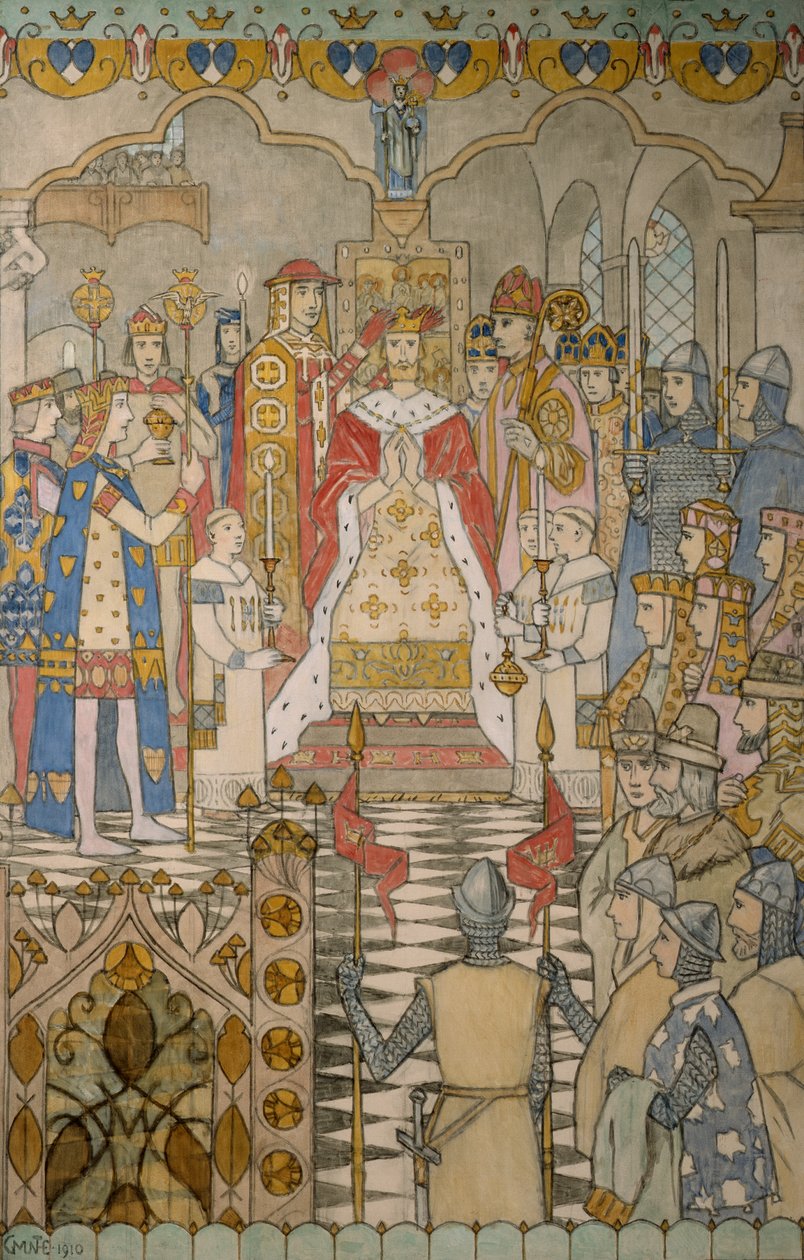 Krönung von König Haakon von Gerhard Peter Frantz Vilhelm Munthe