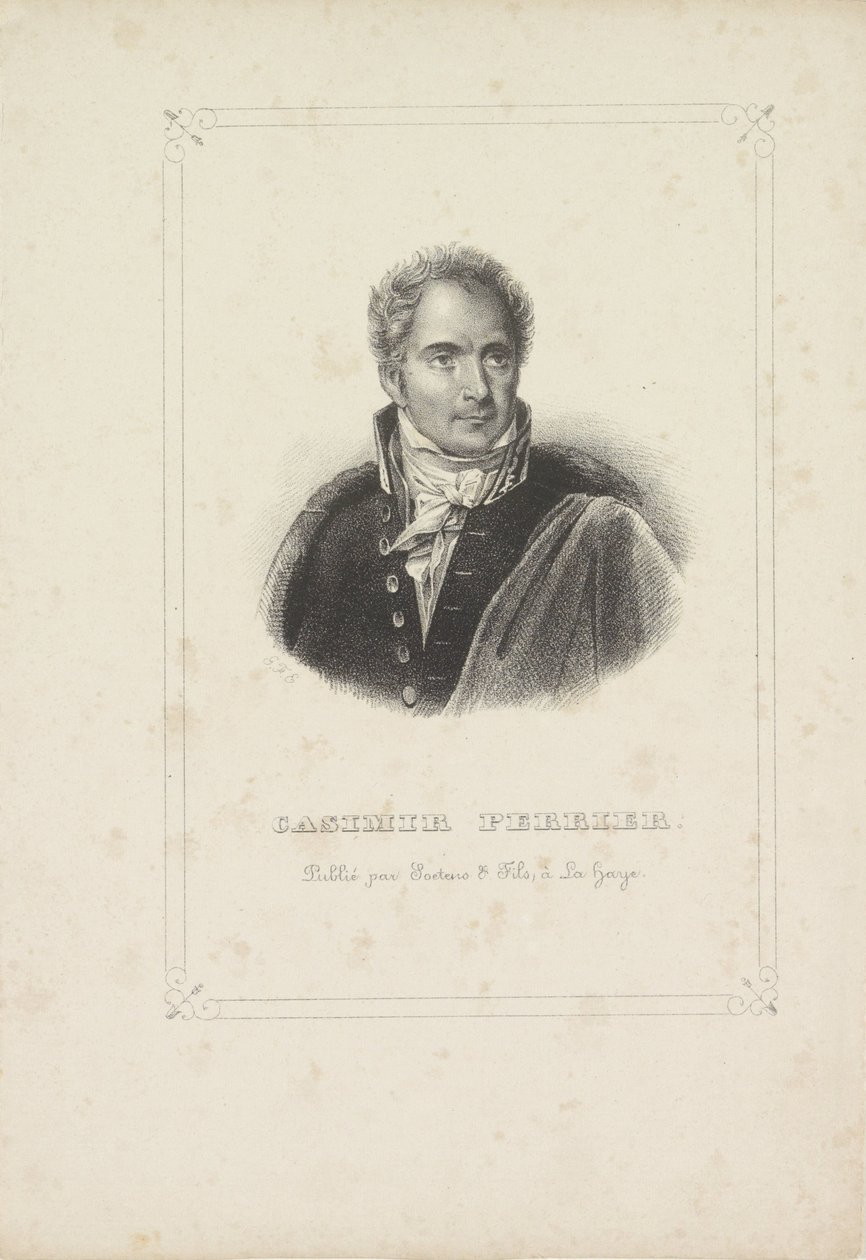 Porträt von Casimir Pierre Périer von Gerhardus Fredericus Eilbracht