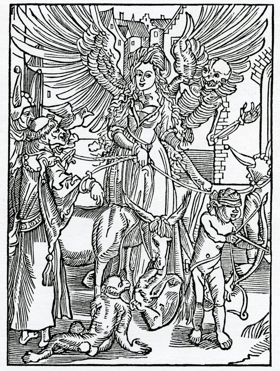 Von unordentlicher Liebe und Wollust, Illustration aus Alexander Barclays englischer Übersetzung von 