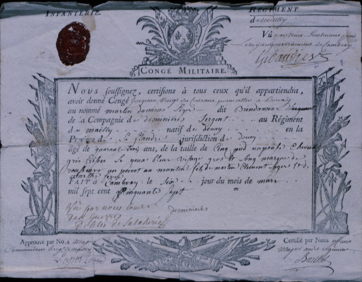 Erlaubnis für die Schlacht von Rossbach, 1757 von German School
