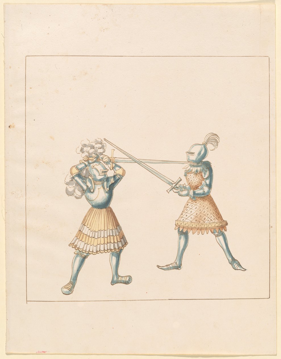Freydal, Das Buch der Turniere und Turniere von Kaiser Maximilian I.: Kämpfe zu Fuß (Turniere)(Band III): Tafel 162 von German 16th Century