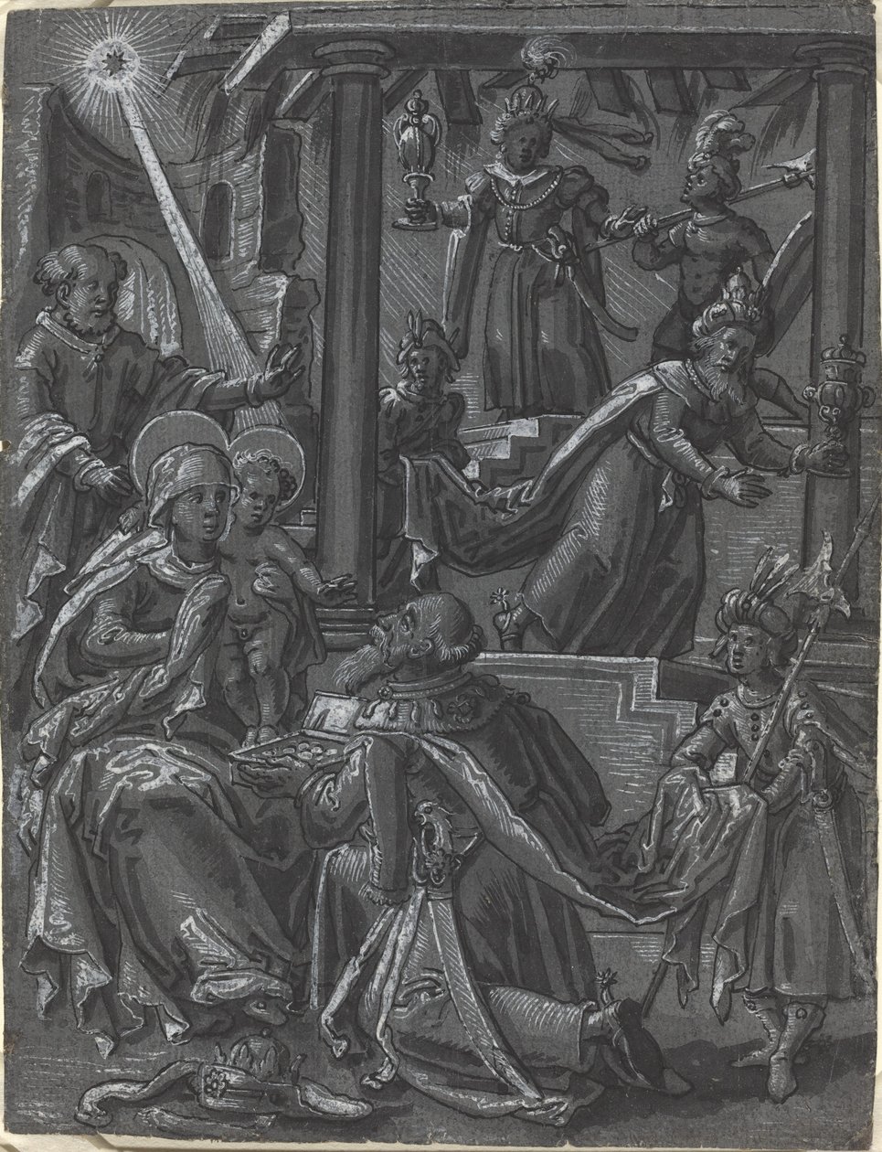 Die Anbetung der Könige von German 16th Century