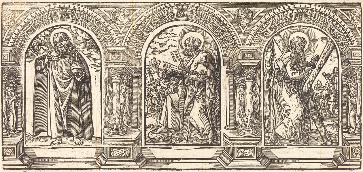 Christus und seine Jünger II von German 16th Century after Martin Schongauer