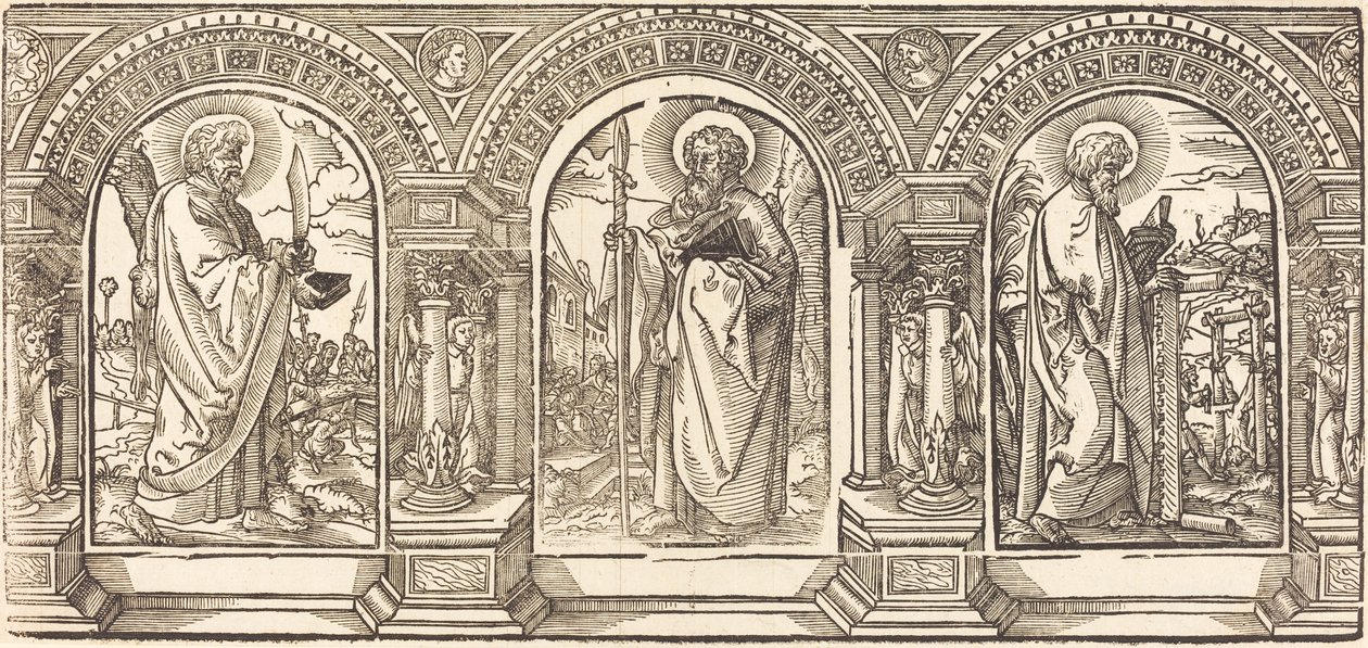 Christus und seine Jünger I von German 16th Century after Martin Schongauer