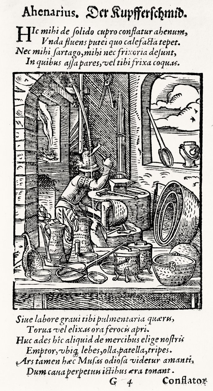 Ein Kupferschmied, veröffentlicht von Hartman Schopper von German School