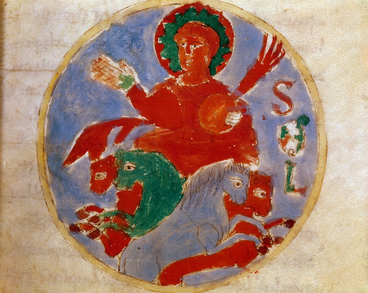 Allegorische Darstellung der Sonne von German School