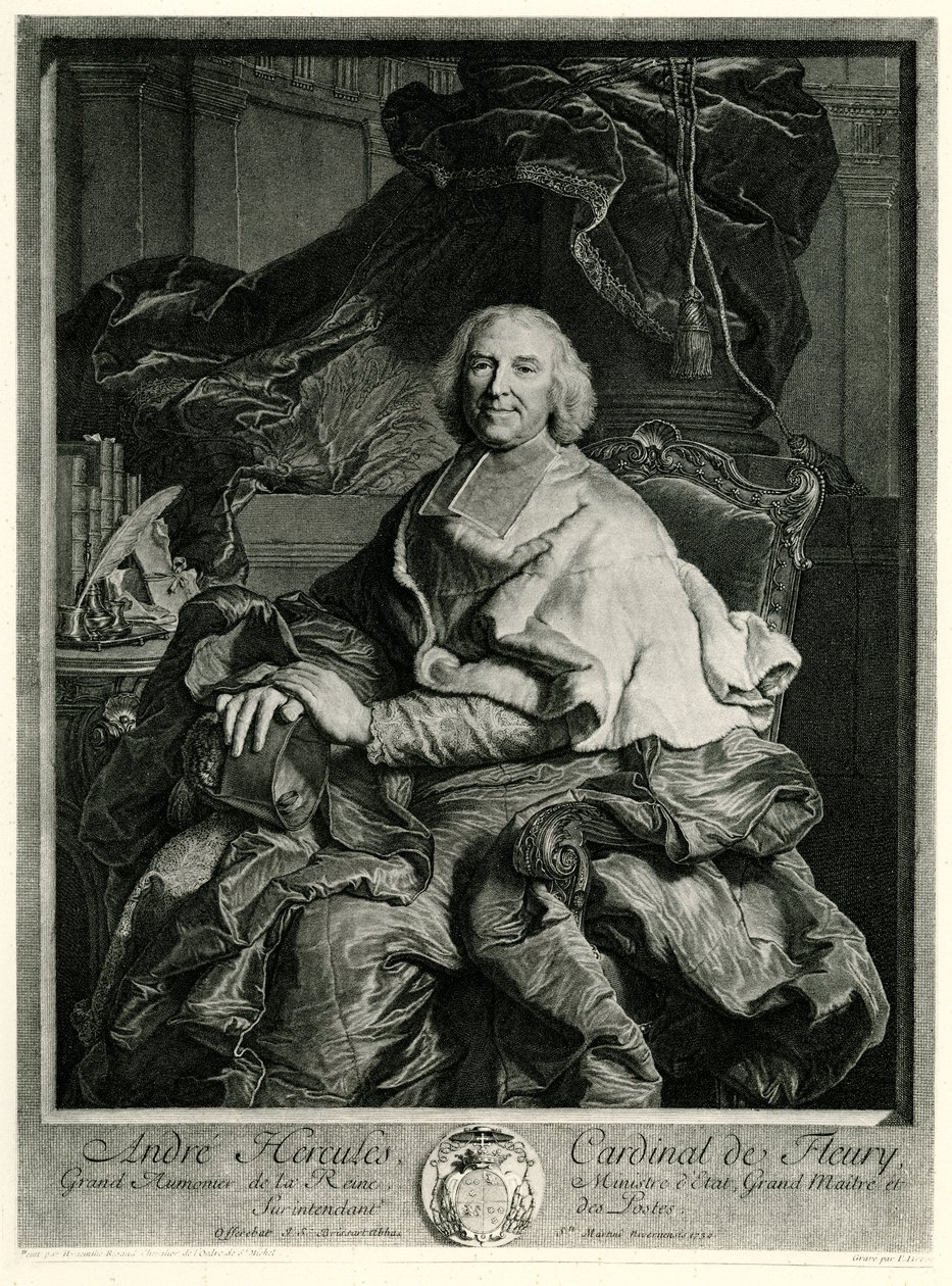Andreas Herkules Kardinal von Fleury von German School