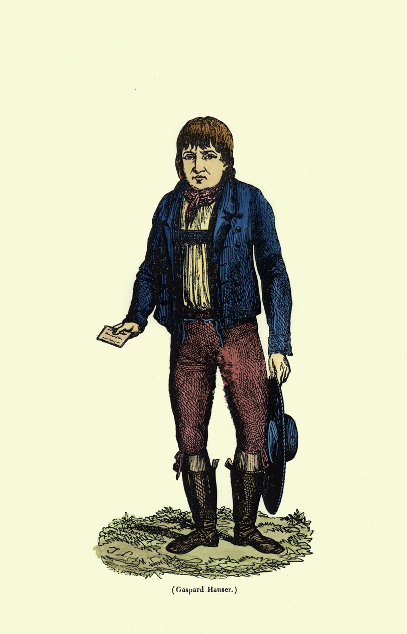 Kaspar Hauser (ca. 1812-1833) (spätere Kolorierung) von German School