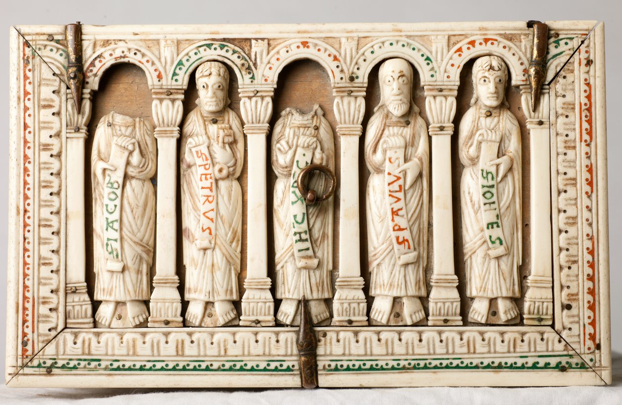 Domschatz. Reliquienschrein. Holz und Elfenbein. Köln, Deutschland. Ca. 1150. von German School