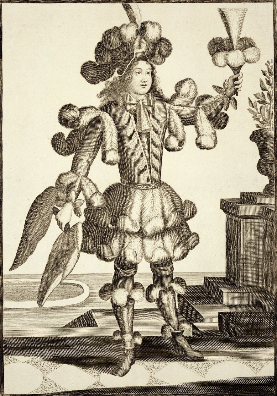 Kostüm für einen Federhändler, veröffentlicht von Gerard Valck (16512-1726) ca. 1690 von German School