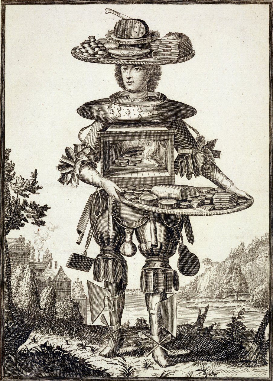 Kostüm für einen Konditor, veröffentlicht von Gerard Valck (16512-1726) ca. 1690 von German School