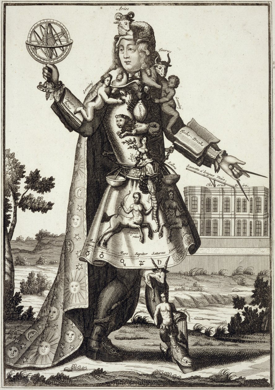 Kostüm für einen Astrologen, veröffentlicht von Gerard Valck (16512-1726) ca. 1690 von German School