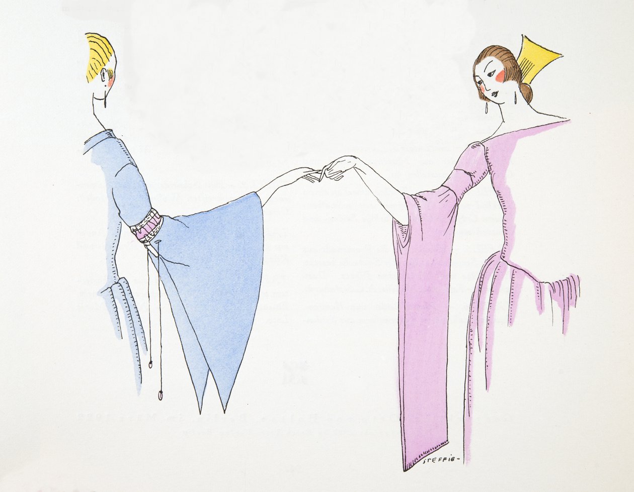 Designs für Ärmel, aus Styl, veröffentlicht 1922 von German School