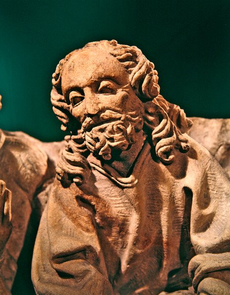 Detail des Letzten Abendmahls, ca. 1500-30 (Kalkstein) von German School