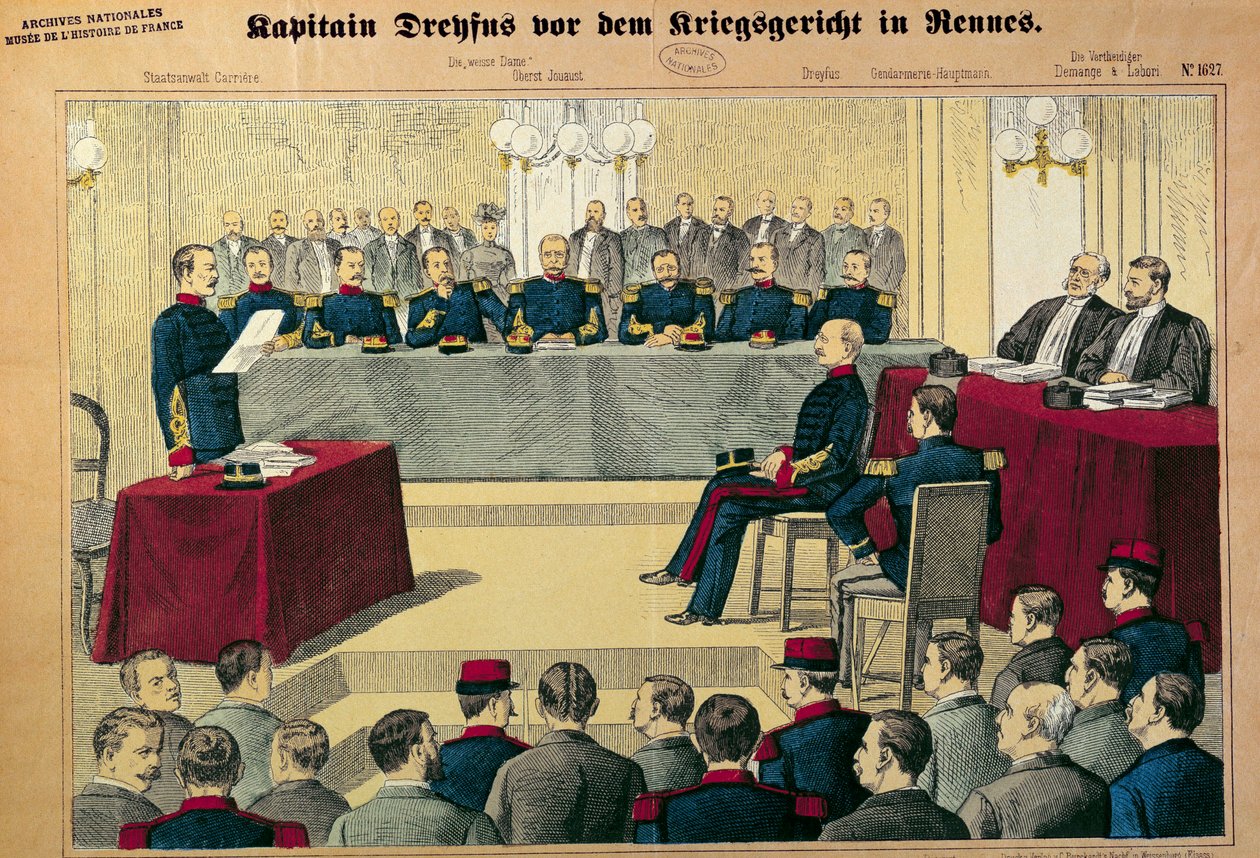 Dreyfus-Affäre: Der Revisionsprozess von Hauptmann Dreyfus von German School
