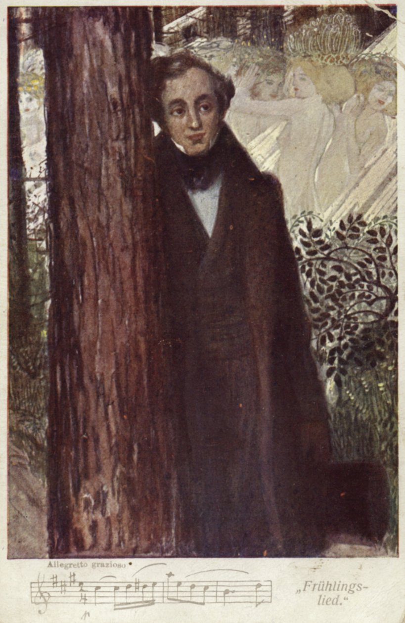 Felix Mendelssohn, deutscher Komponist von German School