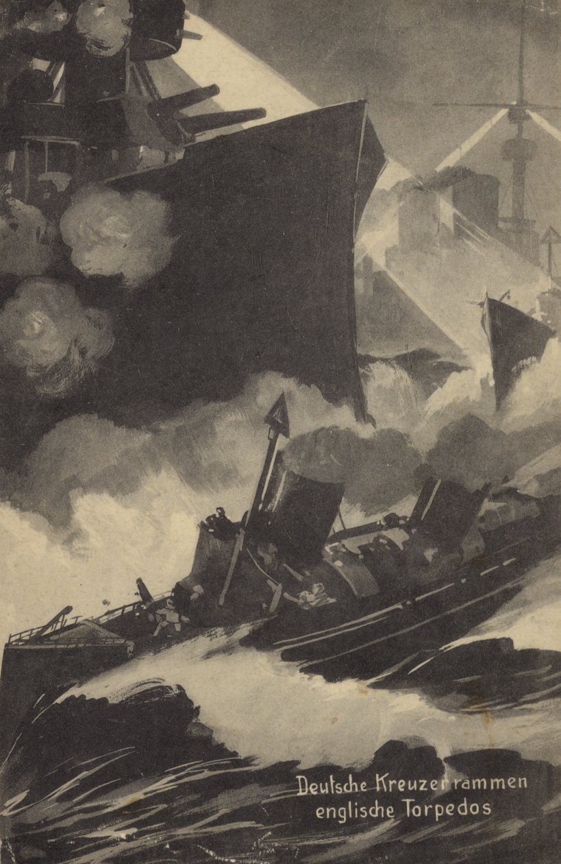 Deutscher Kreuzer rammt britisches Torpedoboot, Erster Weltkrieg von German School