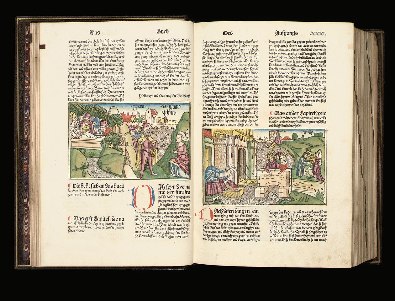 Illuminierte Ausgabe der 9. deutschen Bibelausgabe, Anton Koberger, Nürnberg, 1483 von German School