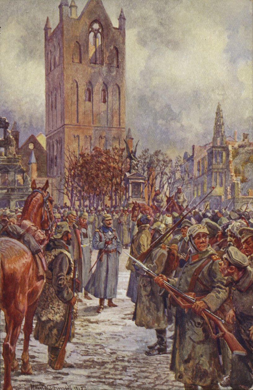 Kaiser Wilhelm II. in Lyck (Elk), Polen, Erster Weltkrieg von German School