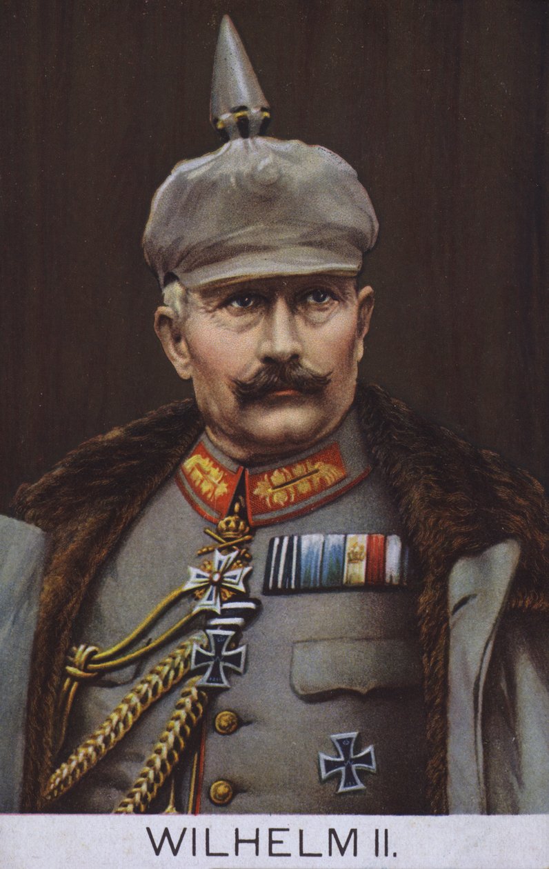 Kaiser Wilhelm II. von Deutschland in Militäruniform von German School