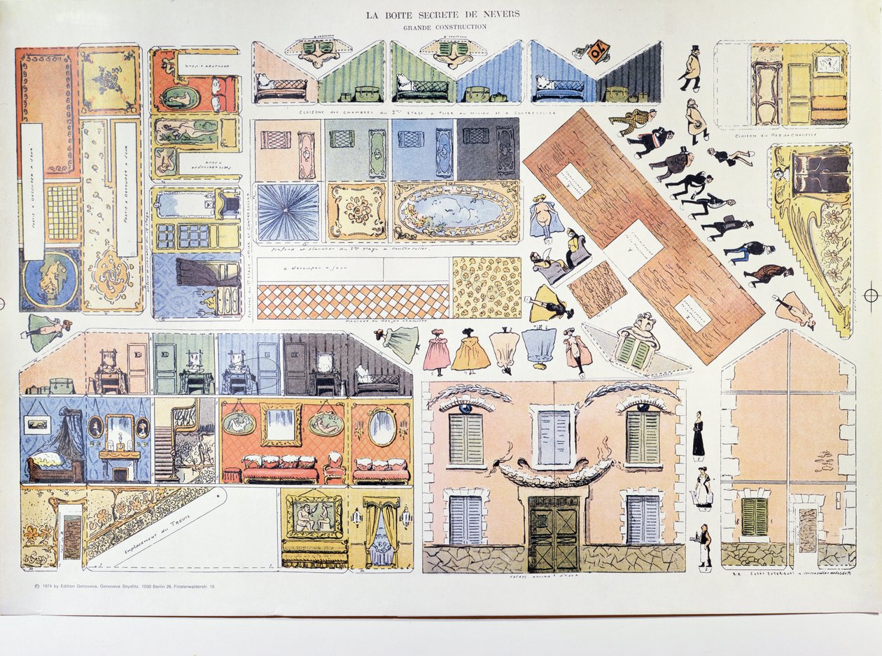 La Boite Secrete de Nevers, Nachdruck von Edition Genoveva in Berlin vom Originaldruck von 1904, 1974 von German School