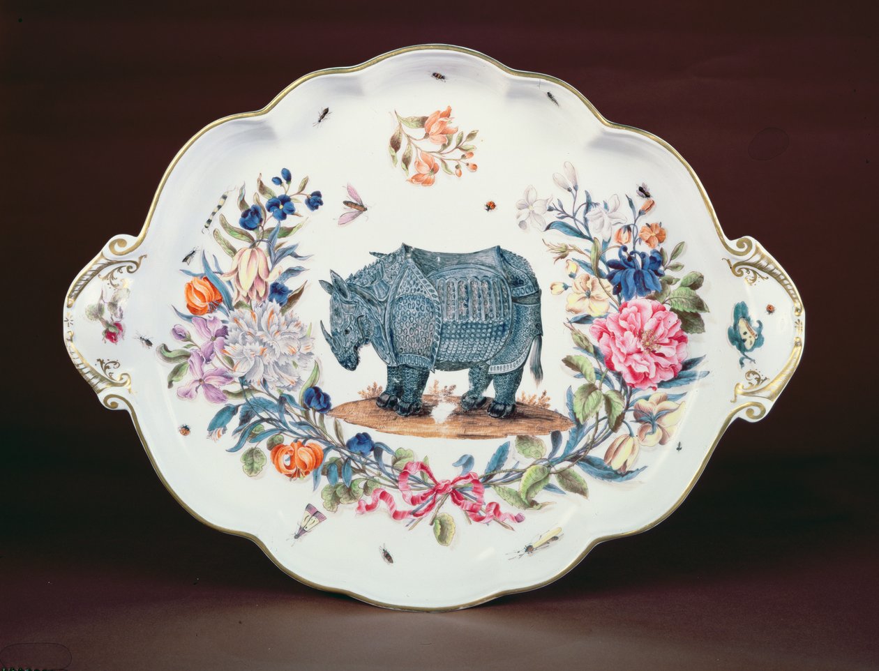 Meissen-Ständer für das Mittelstück aus dem Northumberland-Service, um 1745 von German School