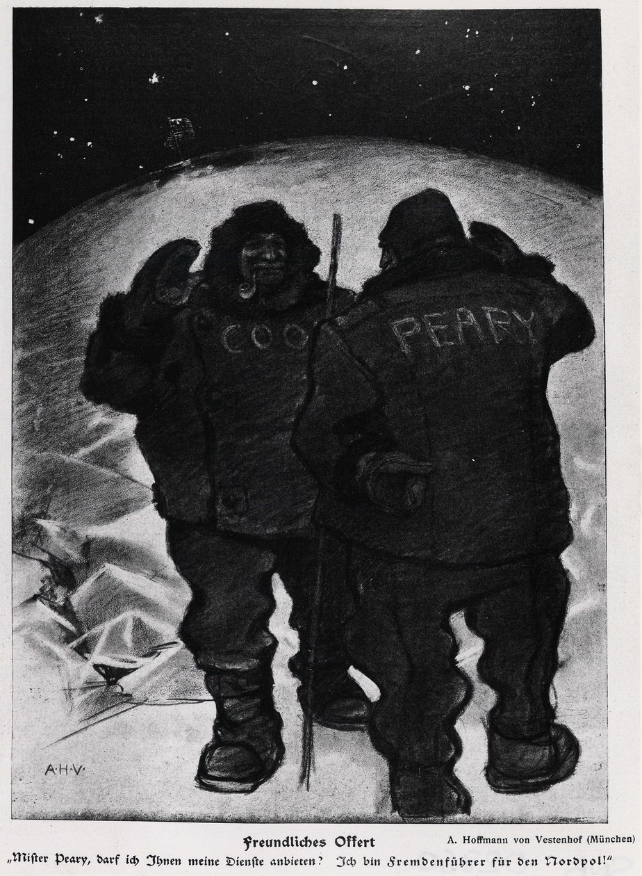 Mr. Cook und Mr. Robert Edwin Peary bei der Eroberung des Pols - Jugend von German School