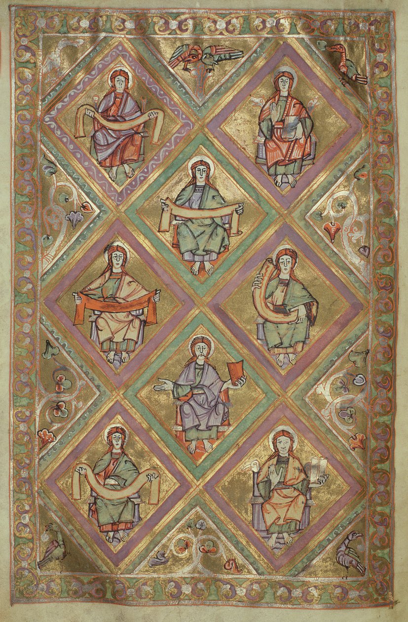 Ms. Czart. 1207 IV, fol.9v Das Leben Christi nach Matthäus, aus dem Evangeliarium der Kathedrale von Plock ca. 1075 von German School