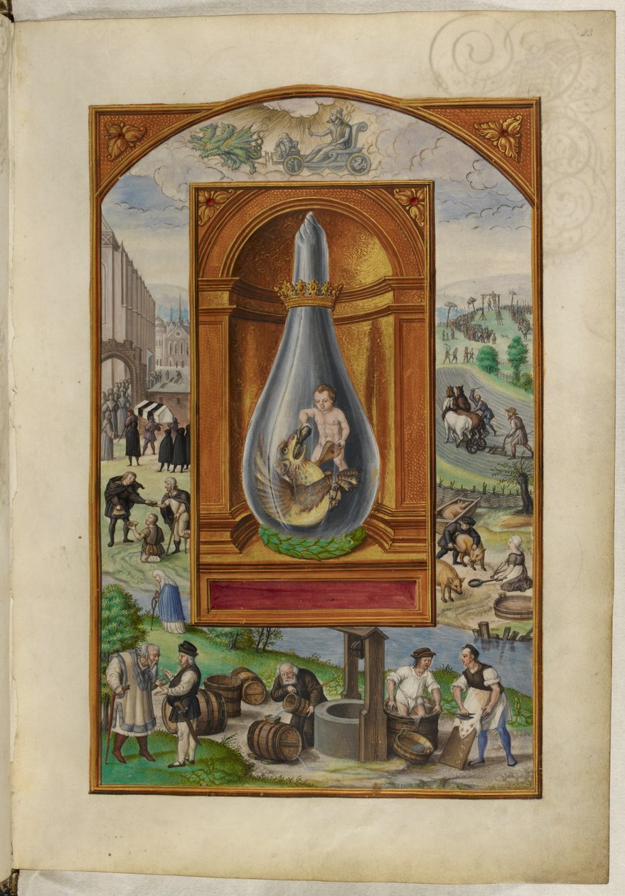 Kind und Drache in einer Flasche, das vierte Traktat, aus 