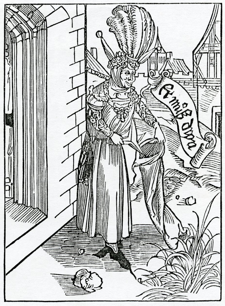 Von der Arroganz und dem Stolz der ungehobelten Männer vom Land, Illustration aus Alexander Barclays englischer Übersetzung von 