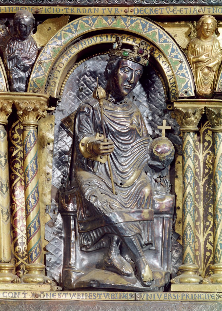 Otto II (955-83), Heiliger Römischer Kaiser (Detail) von German School