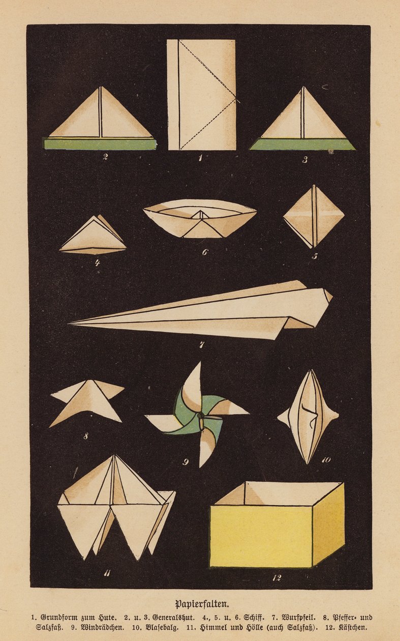 Papierfalten von German School