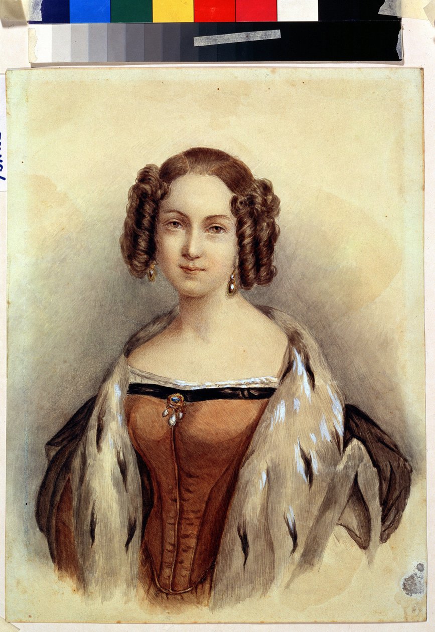Porträt der Prinzessin Marie von Hessen und am Rhein, zukünftige Kaiserin von Russland von German School