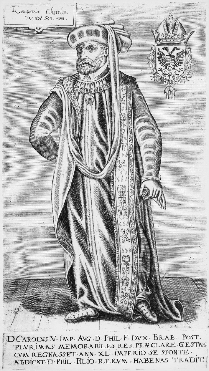 Porträt von Karl V. (1500-1558), Heiliger Römischer Kaiser von German School