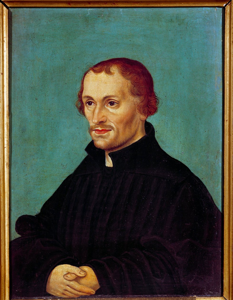 Porträt von Philippe Melanchton von German School