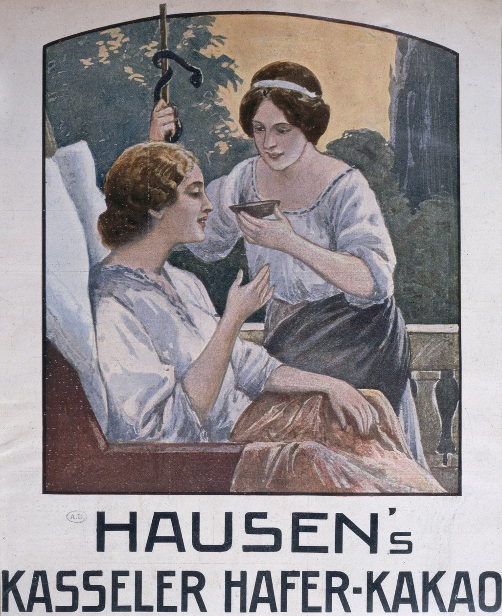 Plakat für Schokolade aus Kassel, 1908 von German School