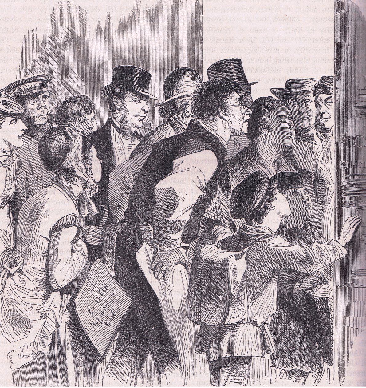 Nachrichtenlesen in Berlin, Cassells Geschichte des Krieges zwischen Frankreich und Deutschland, veröffentlicht von Cassell and Company Limited, ca. 1890 von German School