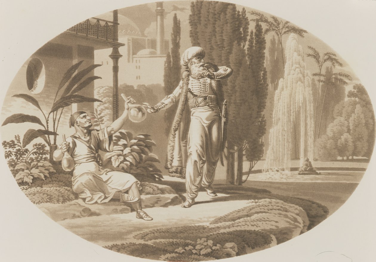 Szene aus Die Hochzeit des Figaro von Wolfgang Amadeus Mozart von German School