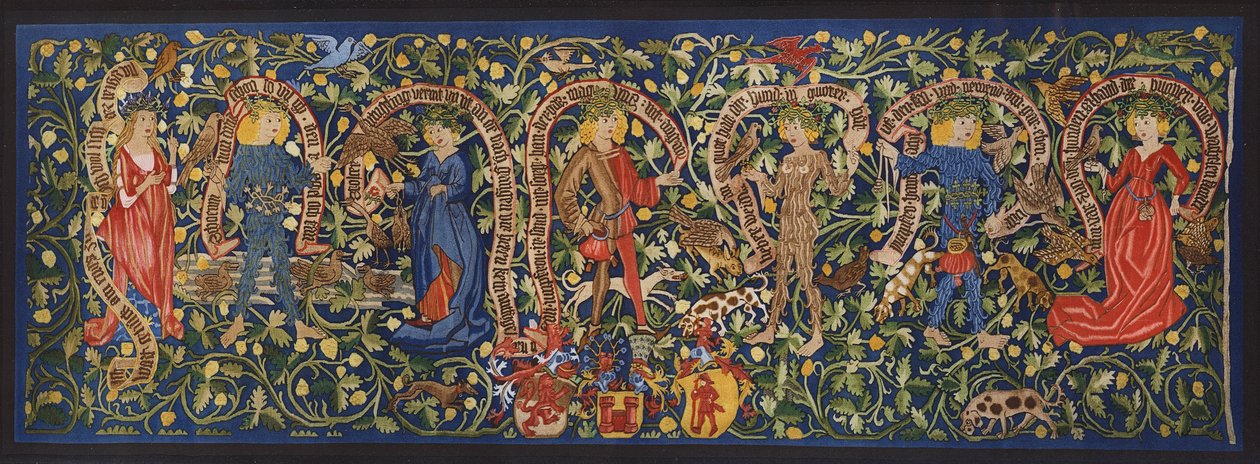 Wandteppich mit Feen, Basel, um 1490 von German School