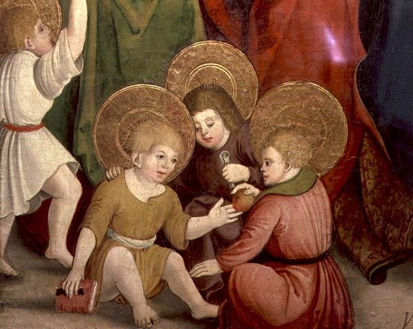 Die Kindheit des Heiligen Joseph, (Detail) von German School
