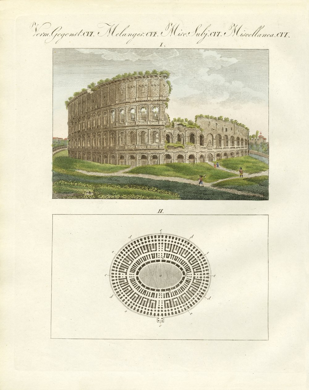 Das Kolosseum oder das Amphitheater des Kaisers Flavius Vespasianus von German School