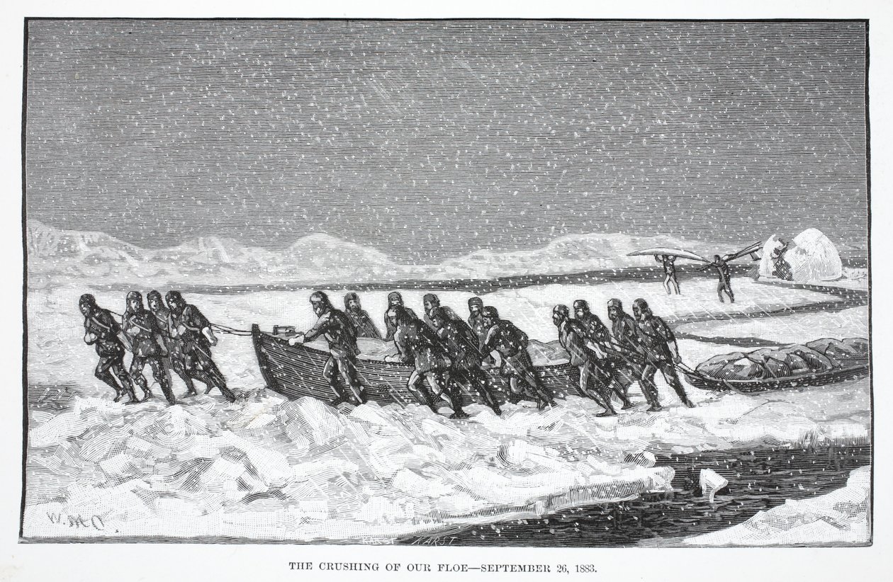 Das Zerbrechen unserer Eisscholle, 26. September 1883 von German School